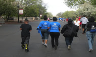 Zetas particpating in the march